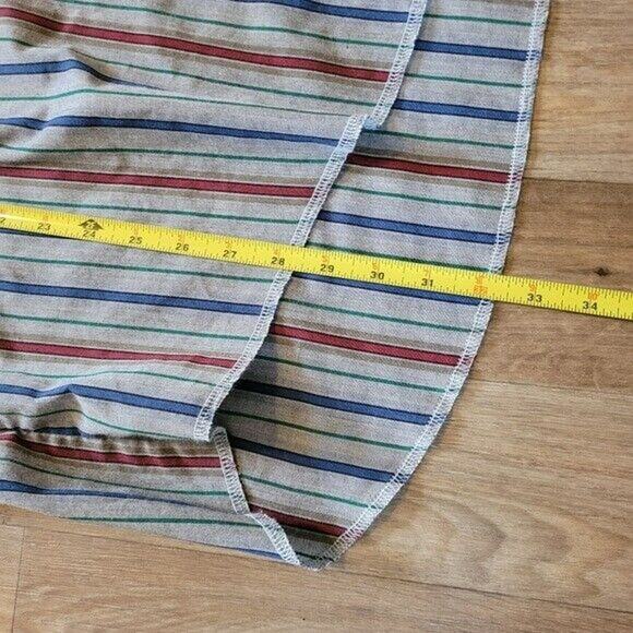 Vtg Rustler Pearl Snap Button Up Shirt Mens 17.5 34/35 Western Multicolor Stripe - Picture 9 of 11